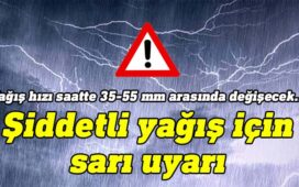 Güney Kıbrıs Meteoroloji Dairesi, yarın saat 11.00'den 18.00'e kadar geçerli olacak gök gürültülü sağanak yağış için sarı uyarı yaptı.